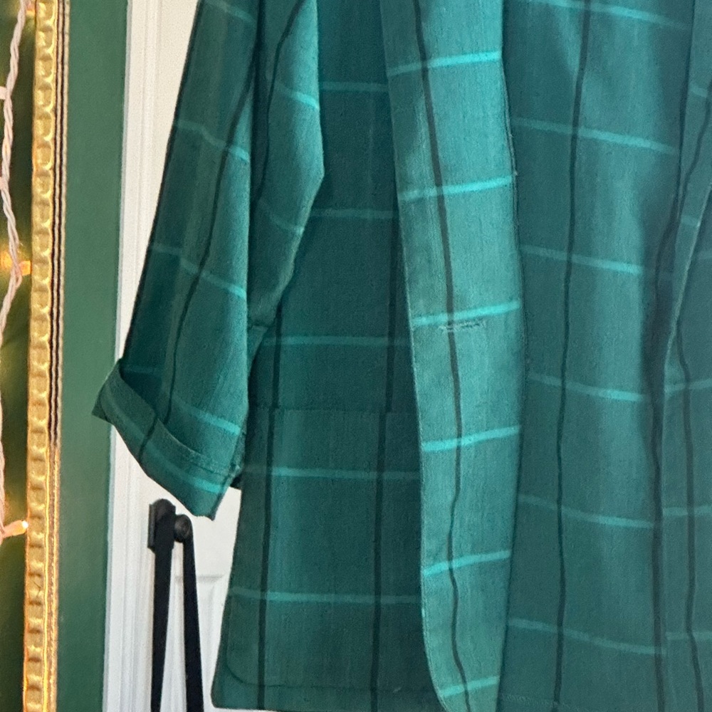 Vintage Applause III Green Plaid Jacket - Picture 5 of 6